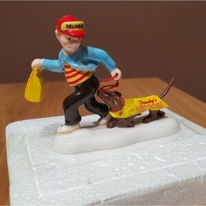 ❌SOLD ❌ Department 56 “Weiner Dogs To Go!” Snow Village Accessory (Retired)